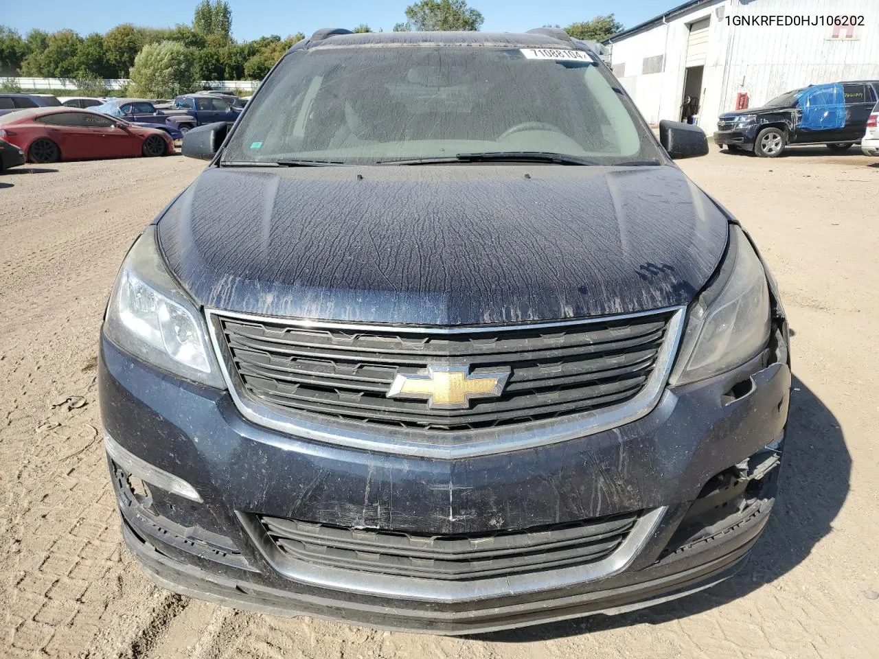 2017 Chevrolet Traverse Ls VIN: 1GNKRFED0HJ106202 Lot: 71088104