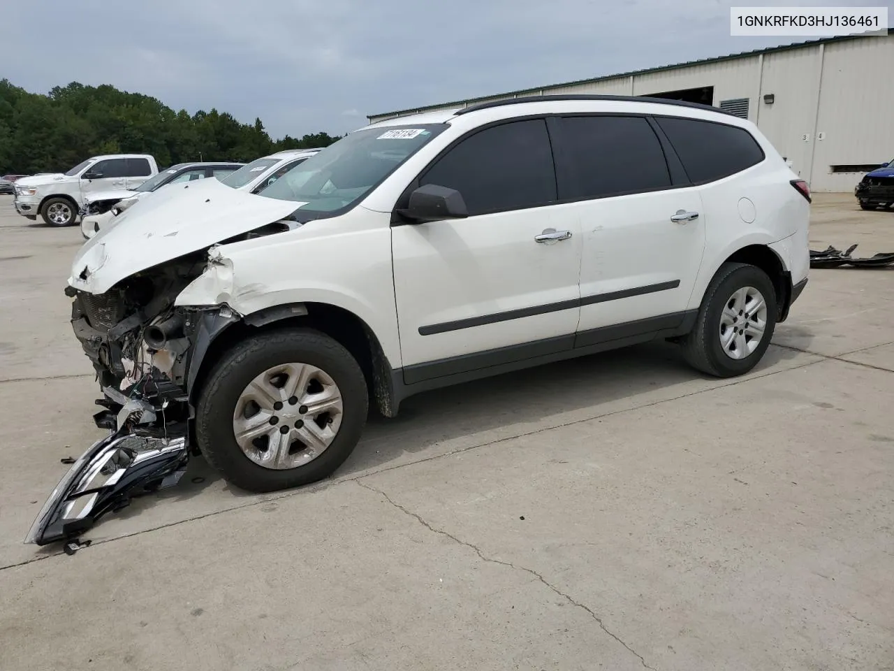 2017 Chevrolet Traverse Ls VIN: 1GNKRFKD3HJ136461 Lot: 71161134