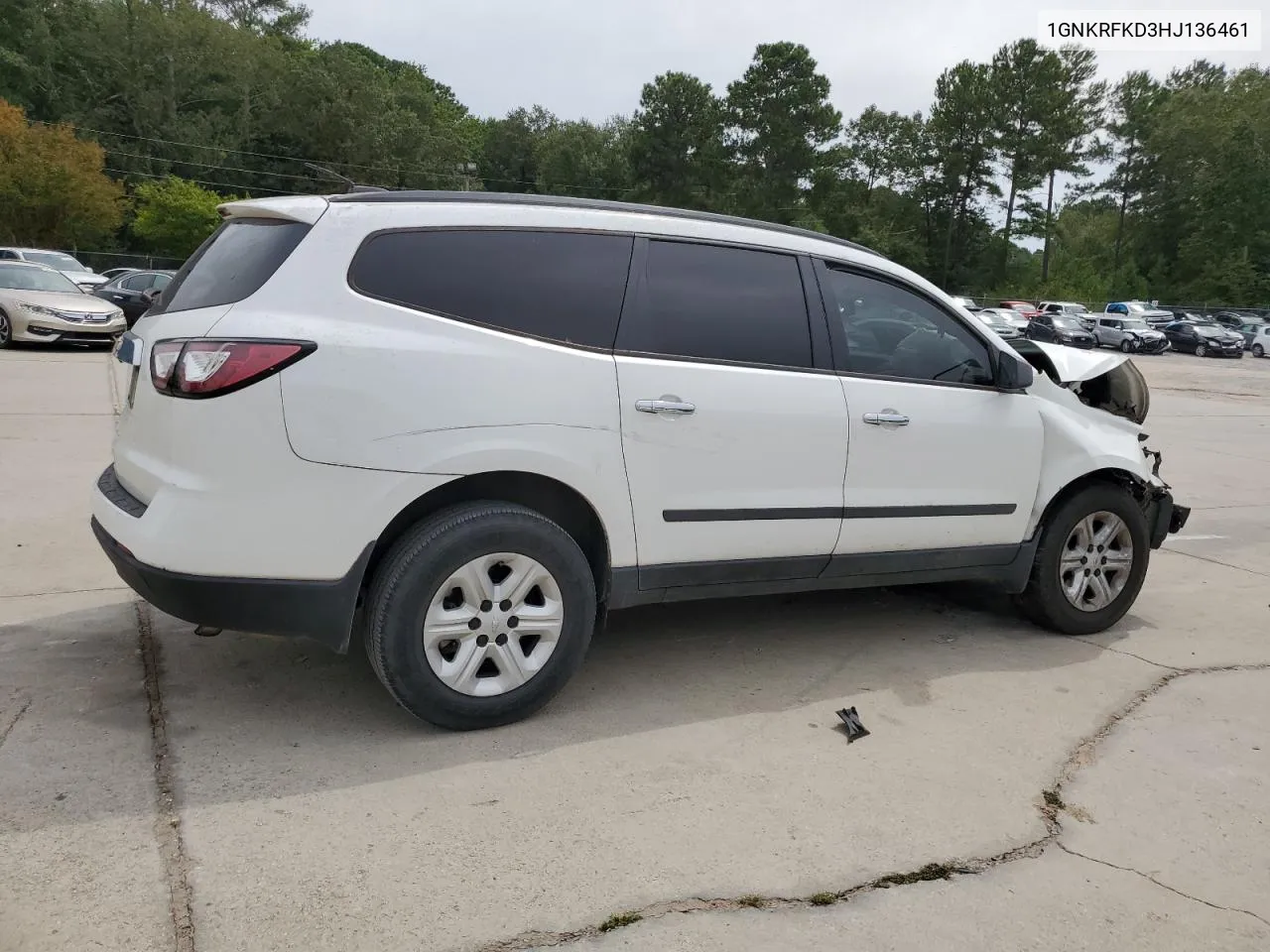 2017 Chevrolet Traverse Ls VIN: 1GNKRFKD3HJ136461 Lot: 71161134