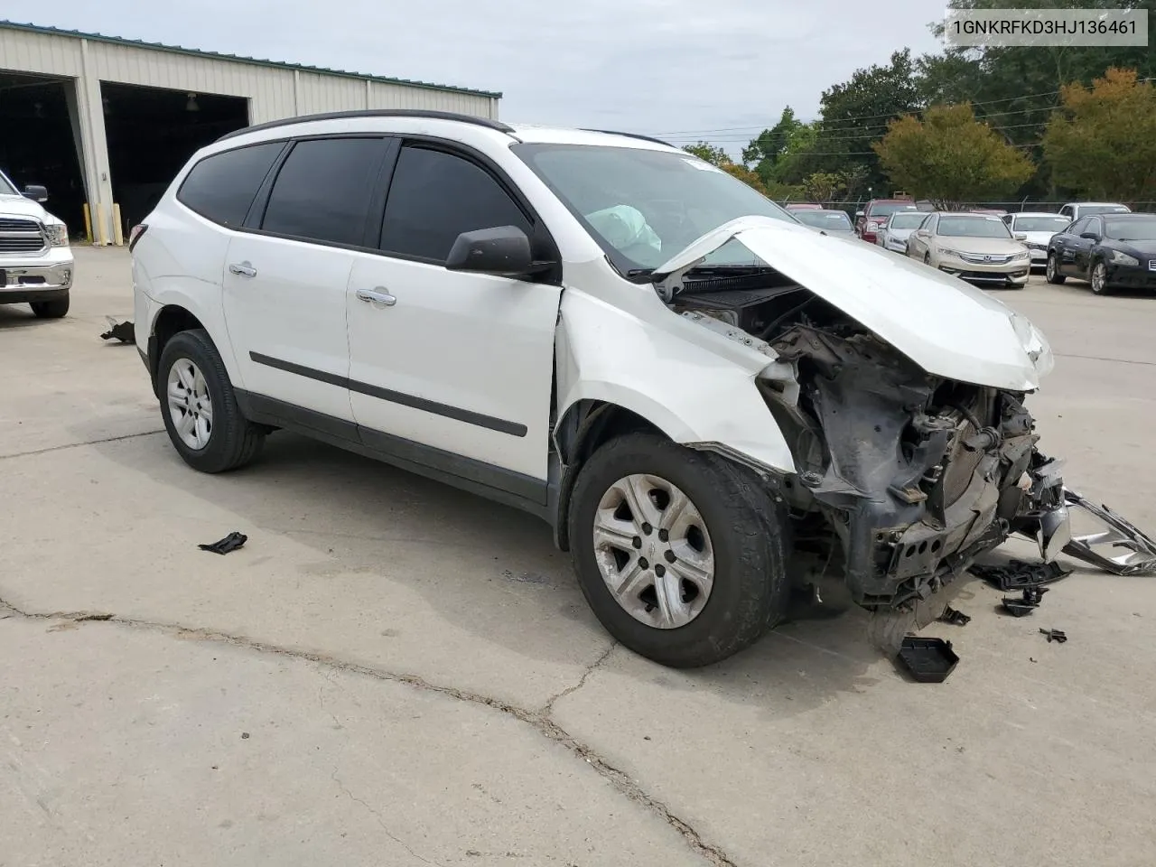 2017 Chevrolet Traverse Ls VIN: 1GNKRFKD3HJ136461 Lot: 71161134