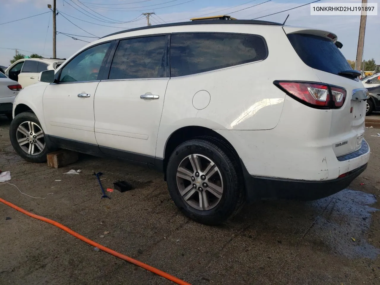 2017 Chevrolet Traverse Lt VIN: 1GNKRHKD2HJ191897 Lot: 71248034