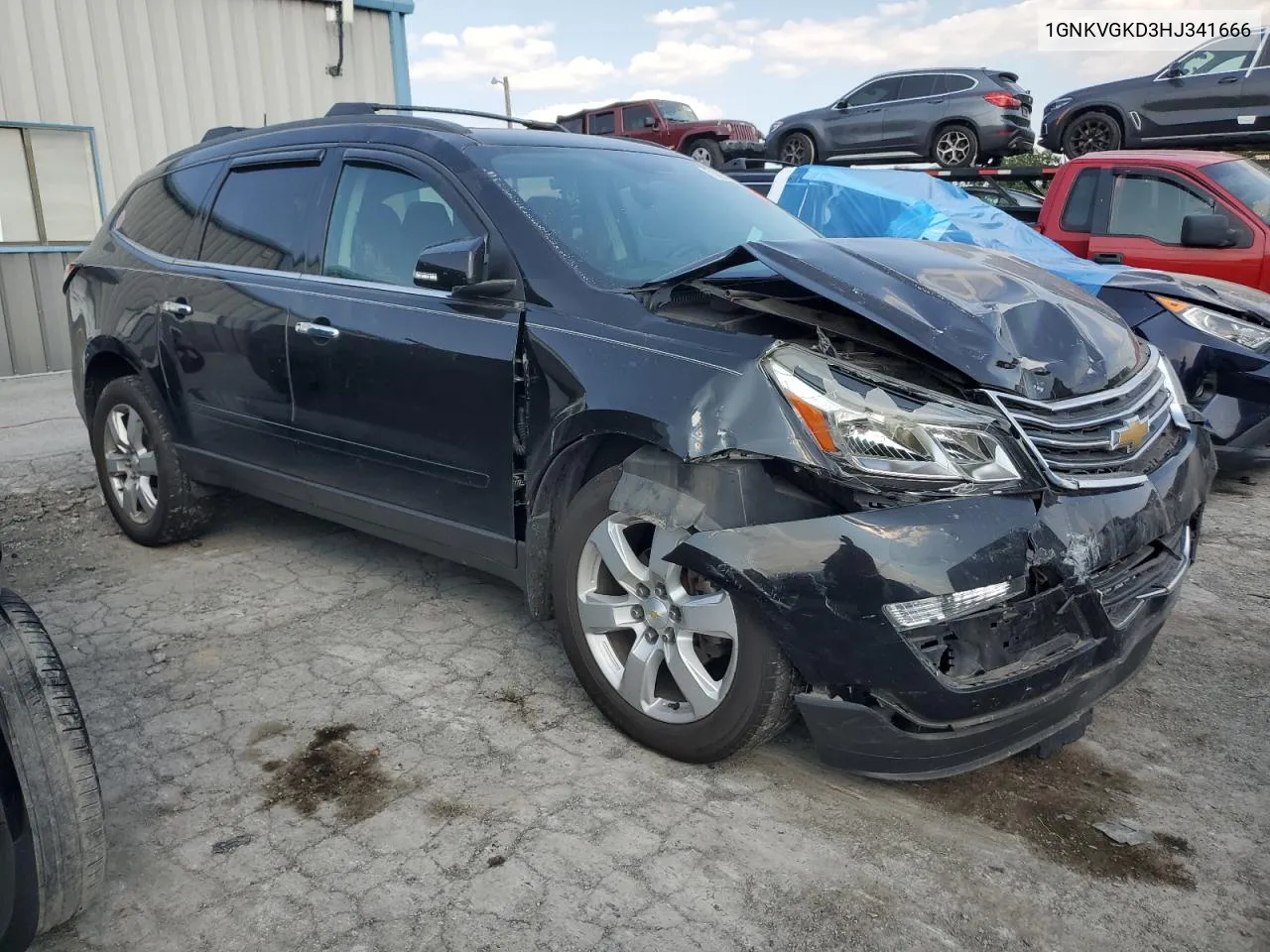 2017 Chevrolet Traverse Lt VIN: 1GNKVGKD3HJ341666 Lot: 71425774