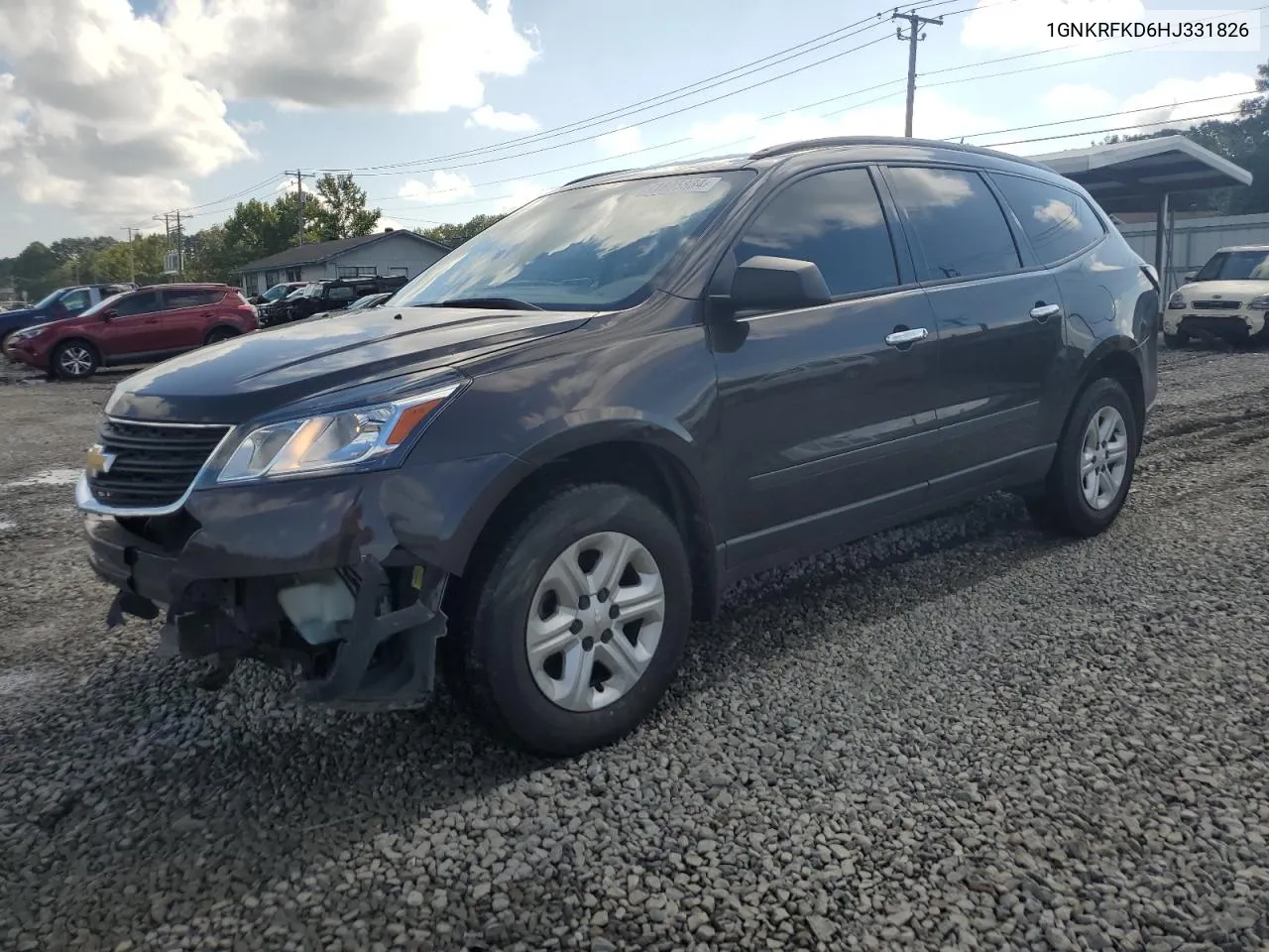 2017 Chevrolet Traverse Ls VIN: 1GNKRFKD6HJ331826 Lot: 71805884