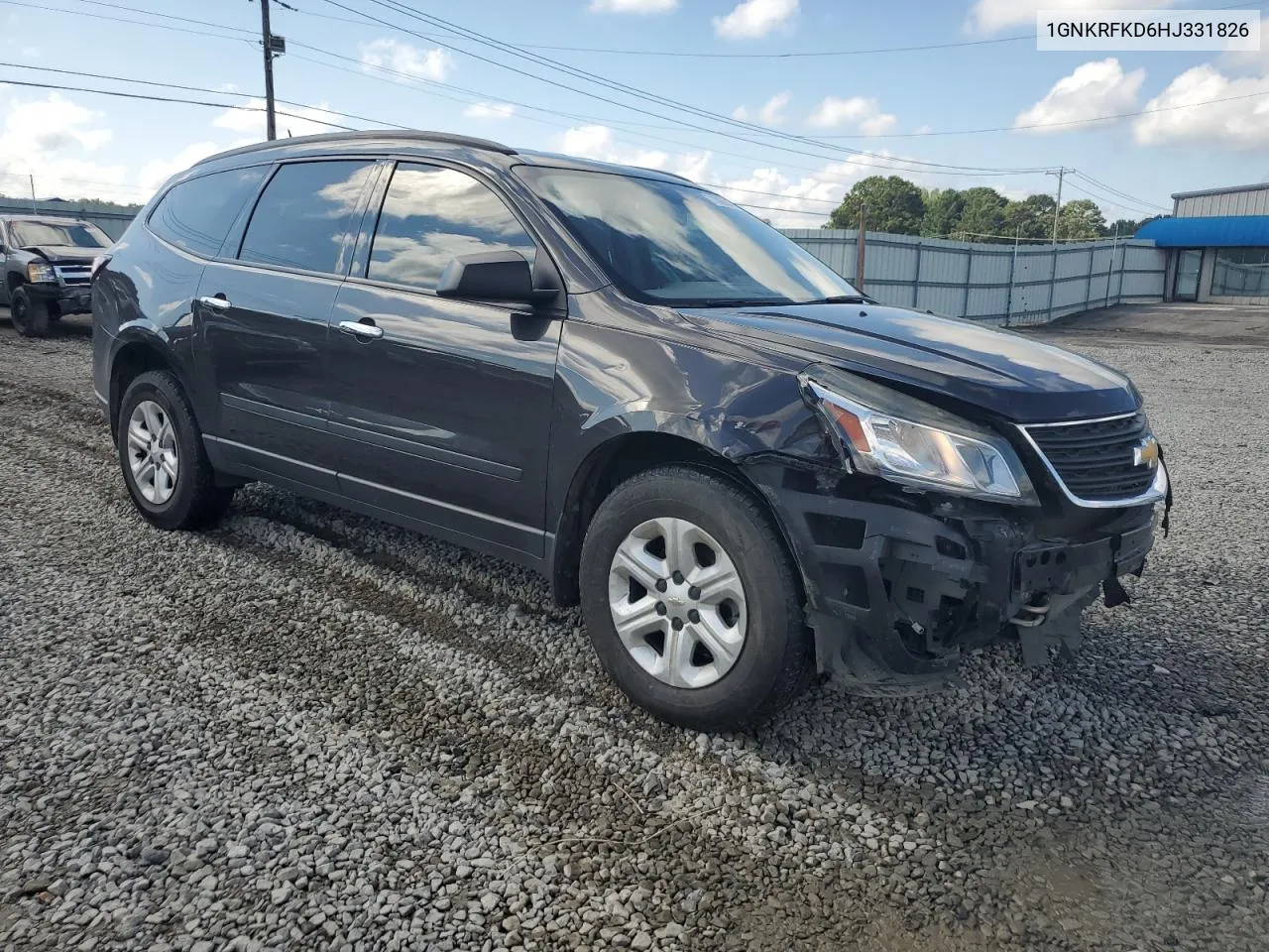 2017 Chevrolet Traverse Ls VIN: 1GNKRFKD6HJ331826 Lot: 71805884