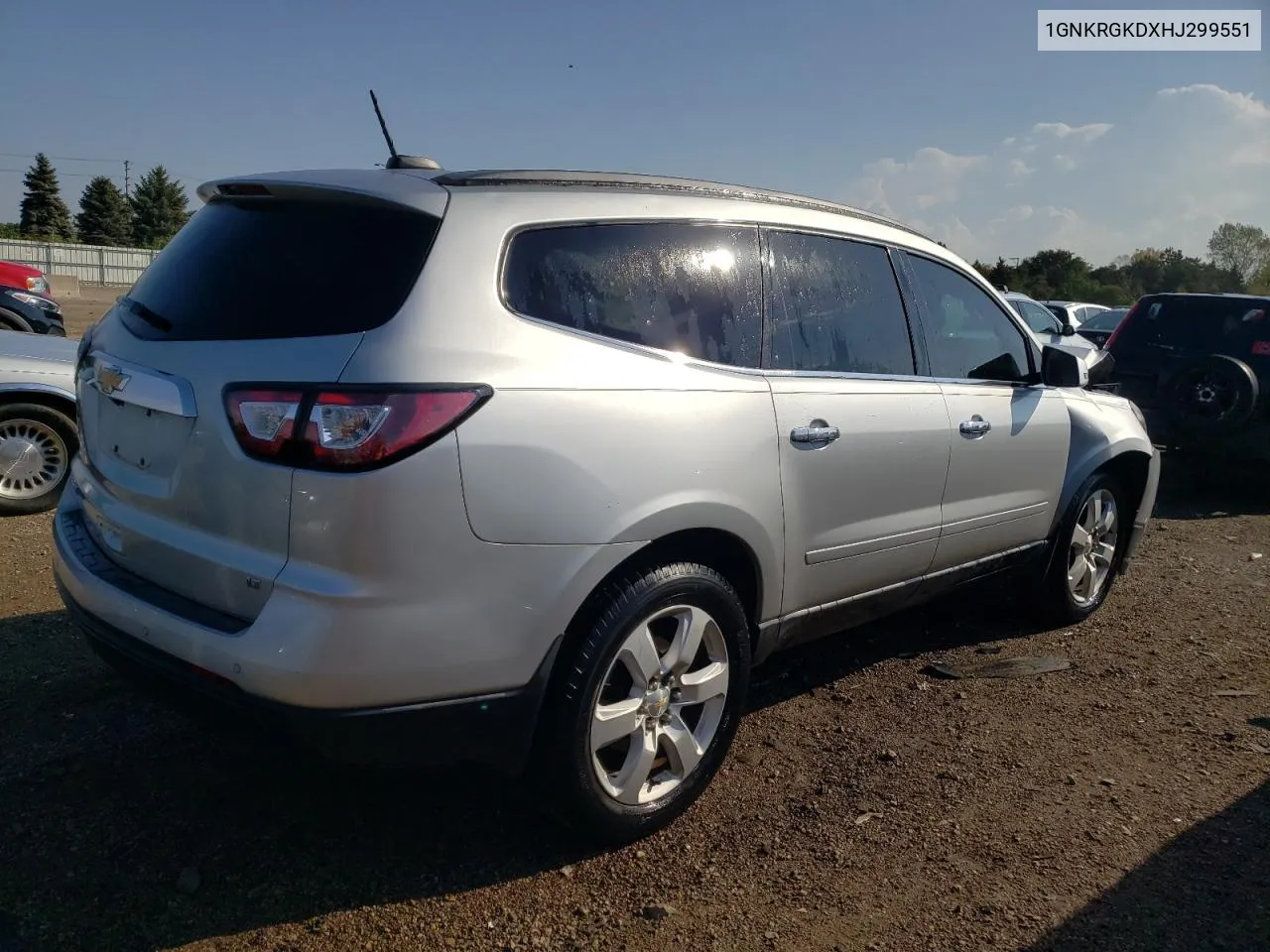 2017 Chevrolet Traverse Lt VIN: 1GNKRGKDXHJ299551 Lot: 71879754