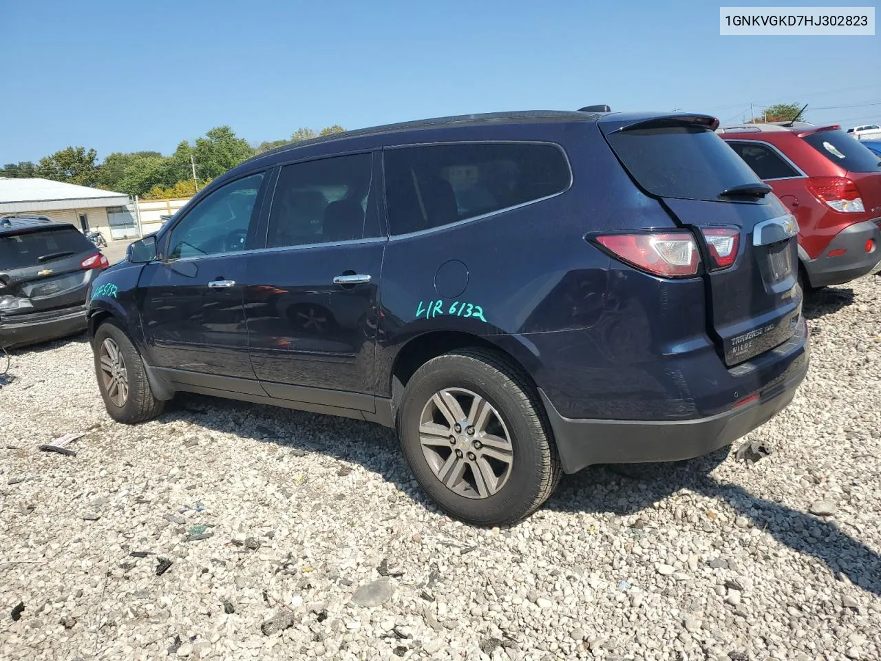 2017 Chevrolet Traverse Lt VIN: 1GNKVGKD7HJ302823 Lot: 72032324