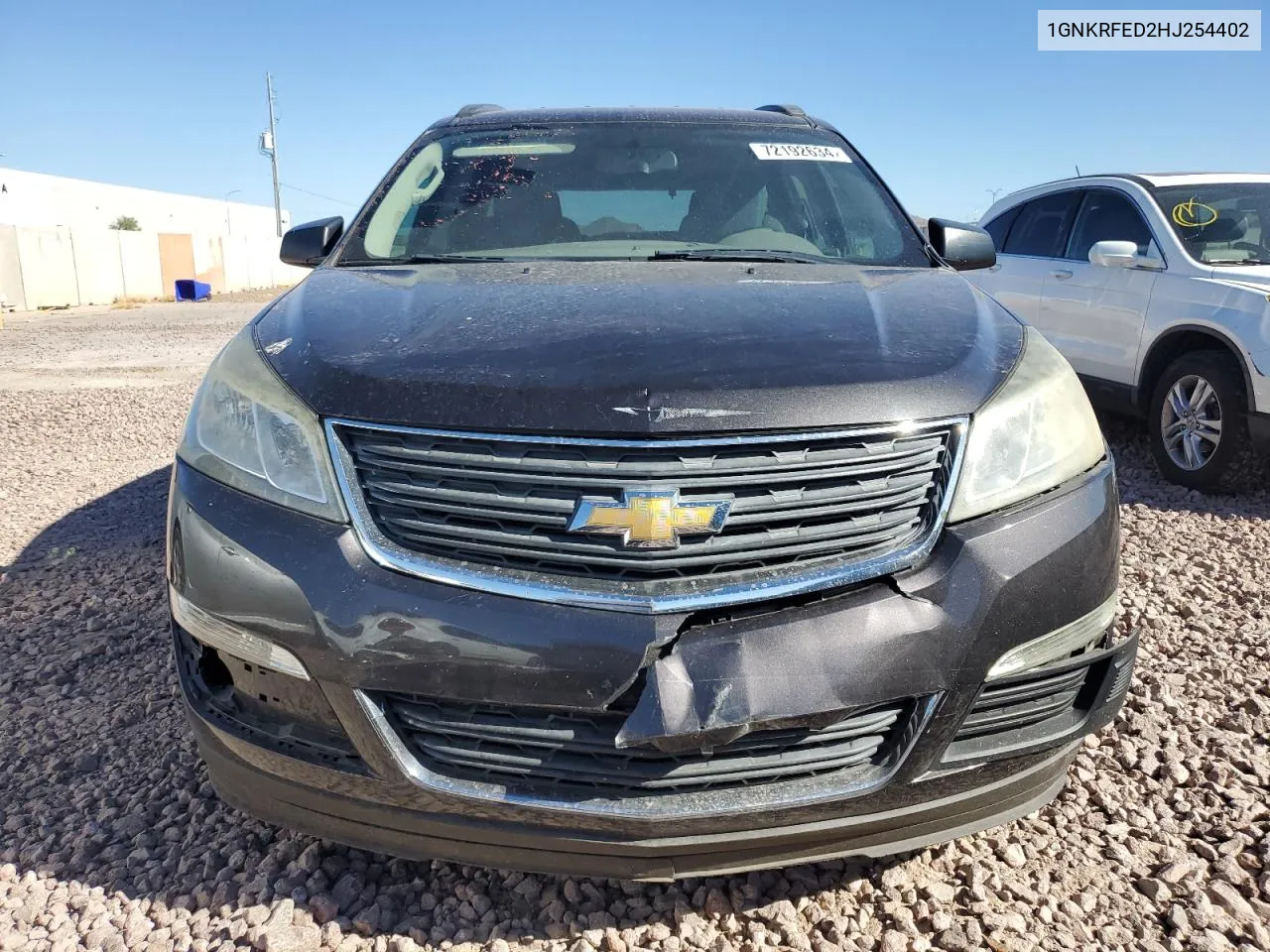 2017 Chevrolet Traverse Ls VIN: 1GNKRFED2HJ254402 Lot: 72192634