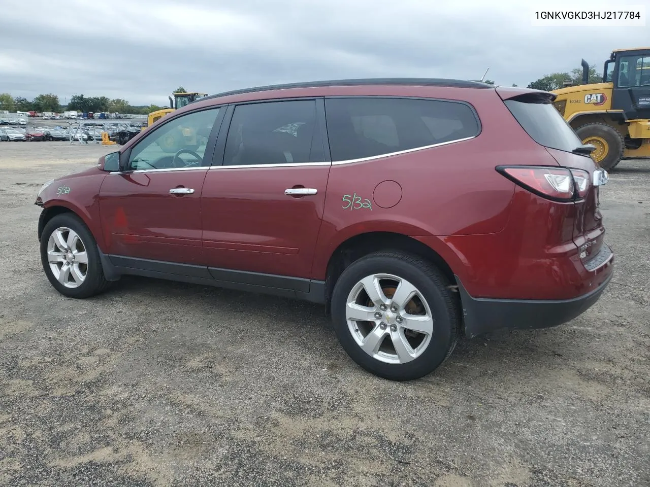 2017 Chevrolet Traverse Lt VIN: 1GNKVGKD3HJ217784 Lot: 72388324