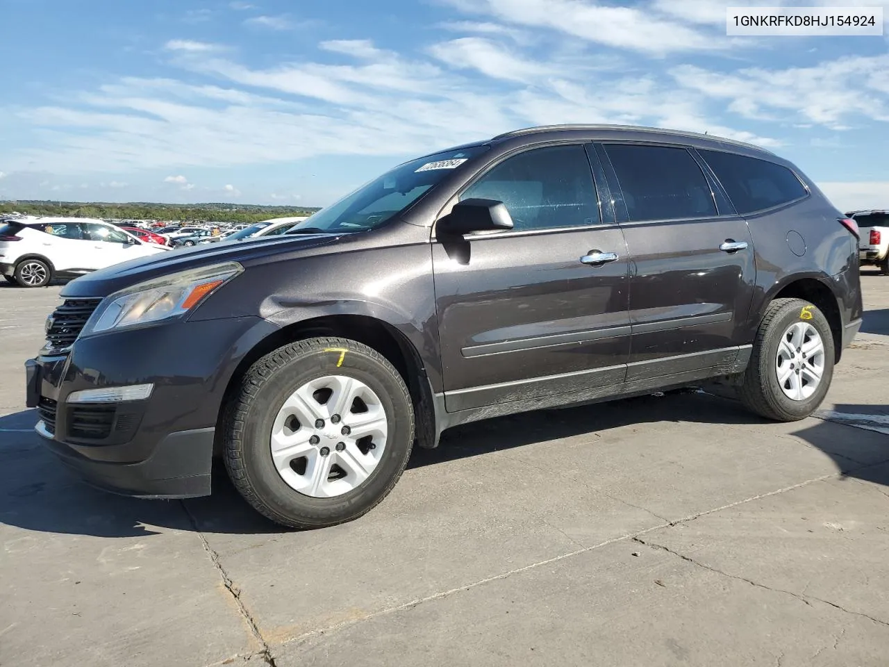 2017 Chevrolet Traverse Ls VIN: 1GNKRFKD8HJ154924 Lot: 72636364