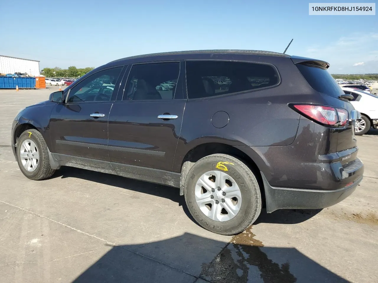 2017 Chevrolet Traverse Ls VIN: 1GNKRFKD8HJ154924 Lot: 72636364