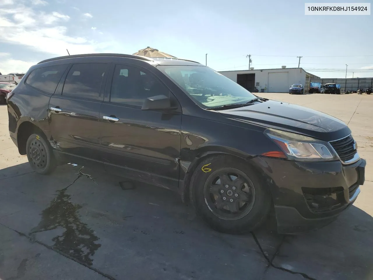 2017 Chevrolet Traverse Ls VIN: 1GNKRFKD8HJ154924 Lot: 72636364