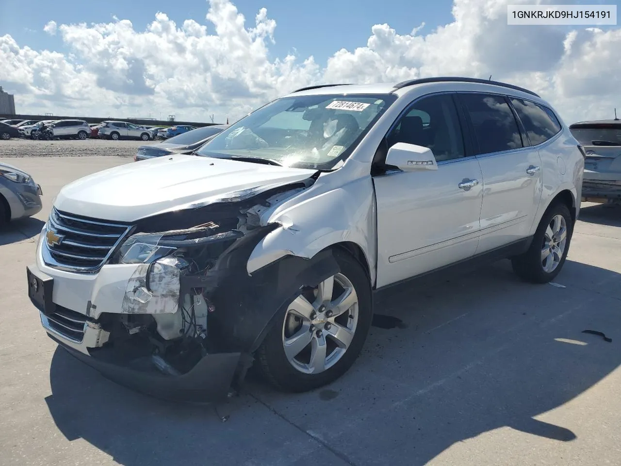 2017 Chevrolet Traverse Premier VIN: 1GNKRJKD9HJ154191 Lot: 72814674