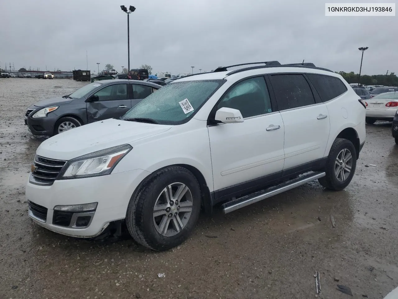 2017 Chevrolet Traverse Lt VIN: 1GNKRGKD3HJ193846 Lot: 72861984