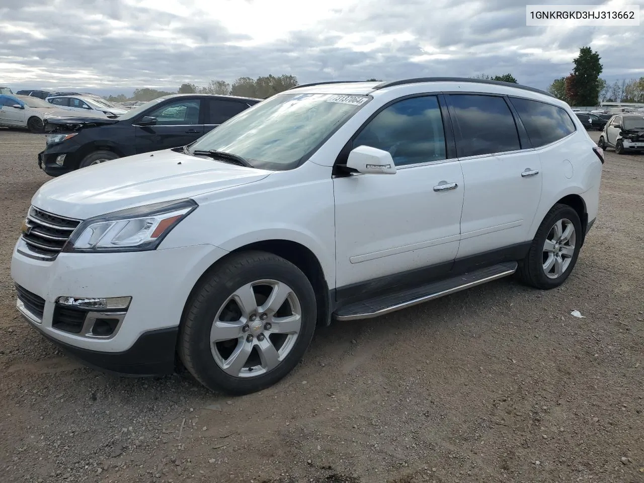 2017 Chevrolet Traverse Lt VIN: 1GNKRGKD3HJ313662 Lot: 73137064