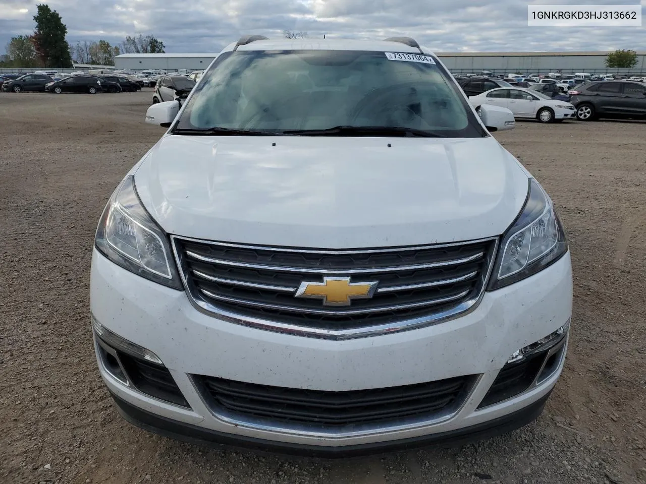 1GNKRGKD3HJ313662 2017 Chevrolet Traverse Lt