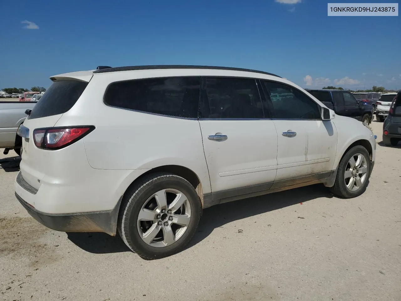 2017 Chevrolet Traverse Lt VIN: 1GNKRGKD9HJ243875 Lot: 73302674