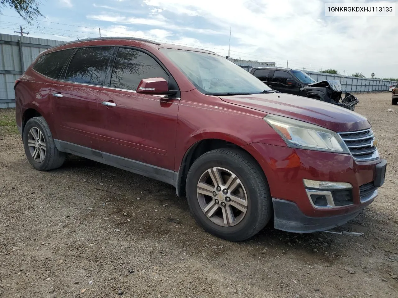 2017 Chevrolet Traverse Lt VIN: 1GNKRGKDXHJ113135 Lot: 73528724