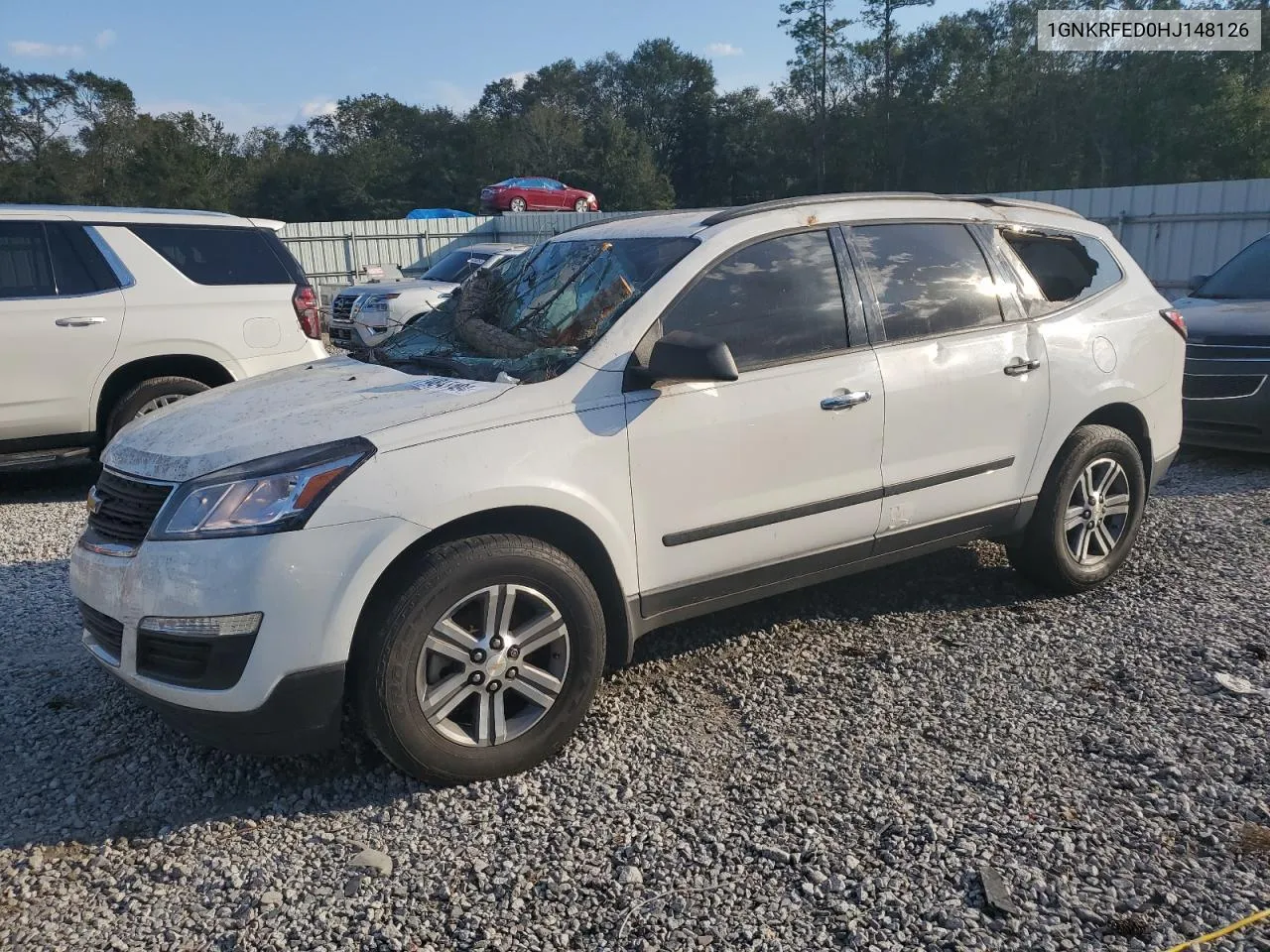 2017 Chevrolet Traverse Ls VIN: 1GNKRFED0HJ148126 Lot: 74847494