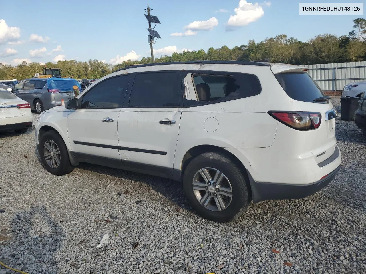 2017 Chevrolet Traverse Ls VIN: 1GNKRFED0HJ148126 Lot: 74847494