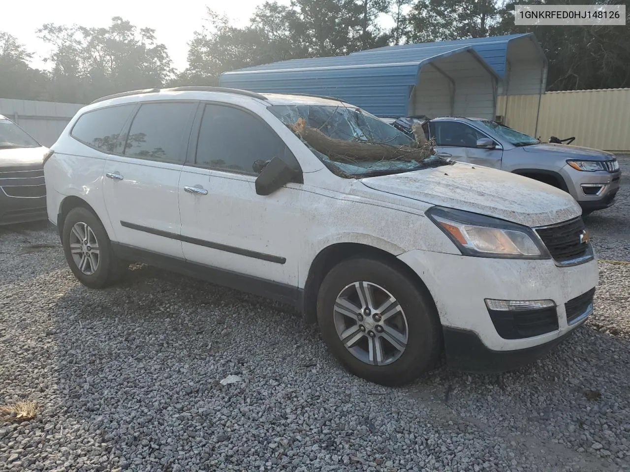 2017 Chevrolet Traverse Ls VIN: 1GNKRFED0HJ148126 Lot: 74847494