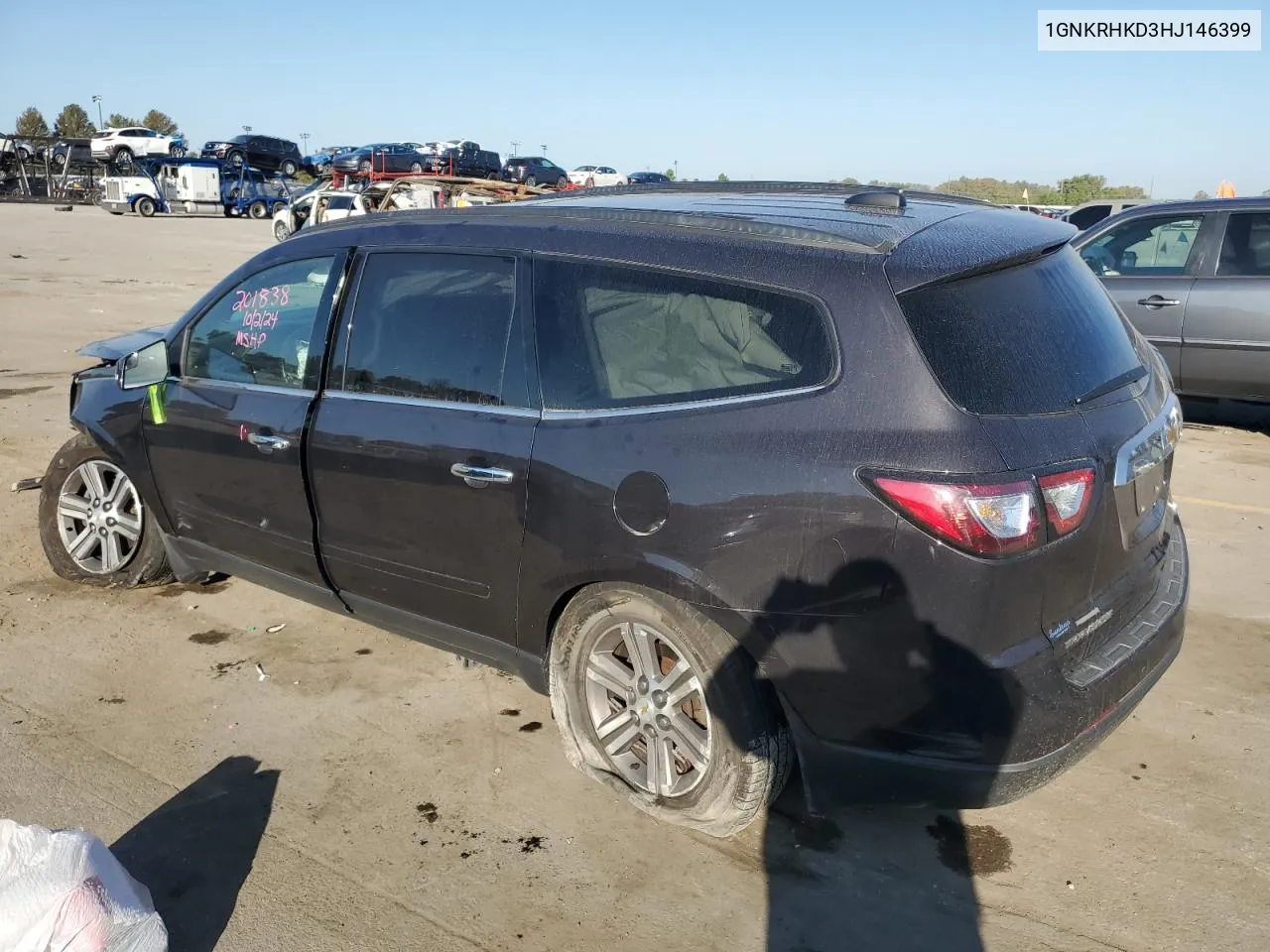 2017 Chevrolet Traverse Lt VIN: 1GNKRHKD3HJ146399 Lot: 74988254