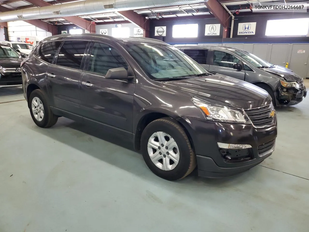 2017 Chevrolet Traverse Ls VIN: 1GNKVFED0HJ266687 Lot: 75201944