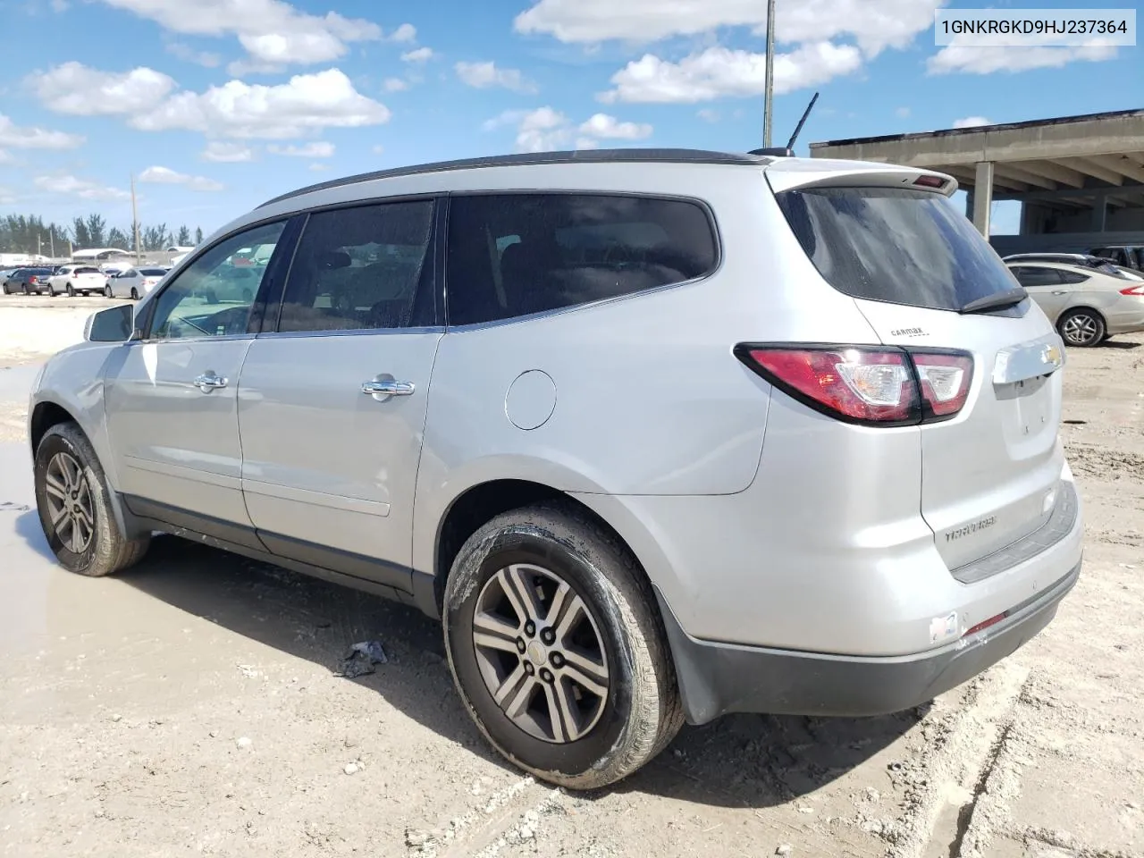 2017 Chevrolet Traverse Lt VIN: 1GNKRGKD9HJ237364 Lot: 75321494