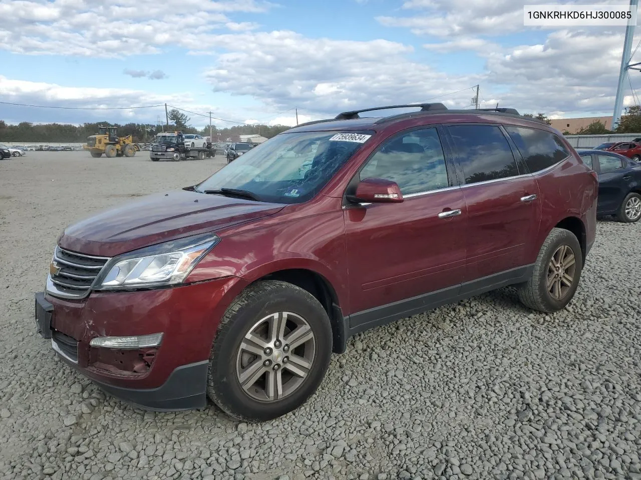 2017 Chevrolet Traverse Lt VIN: 1GNKRHKD6HJ300085 Lot: 75939634