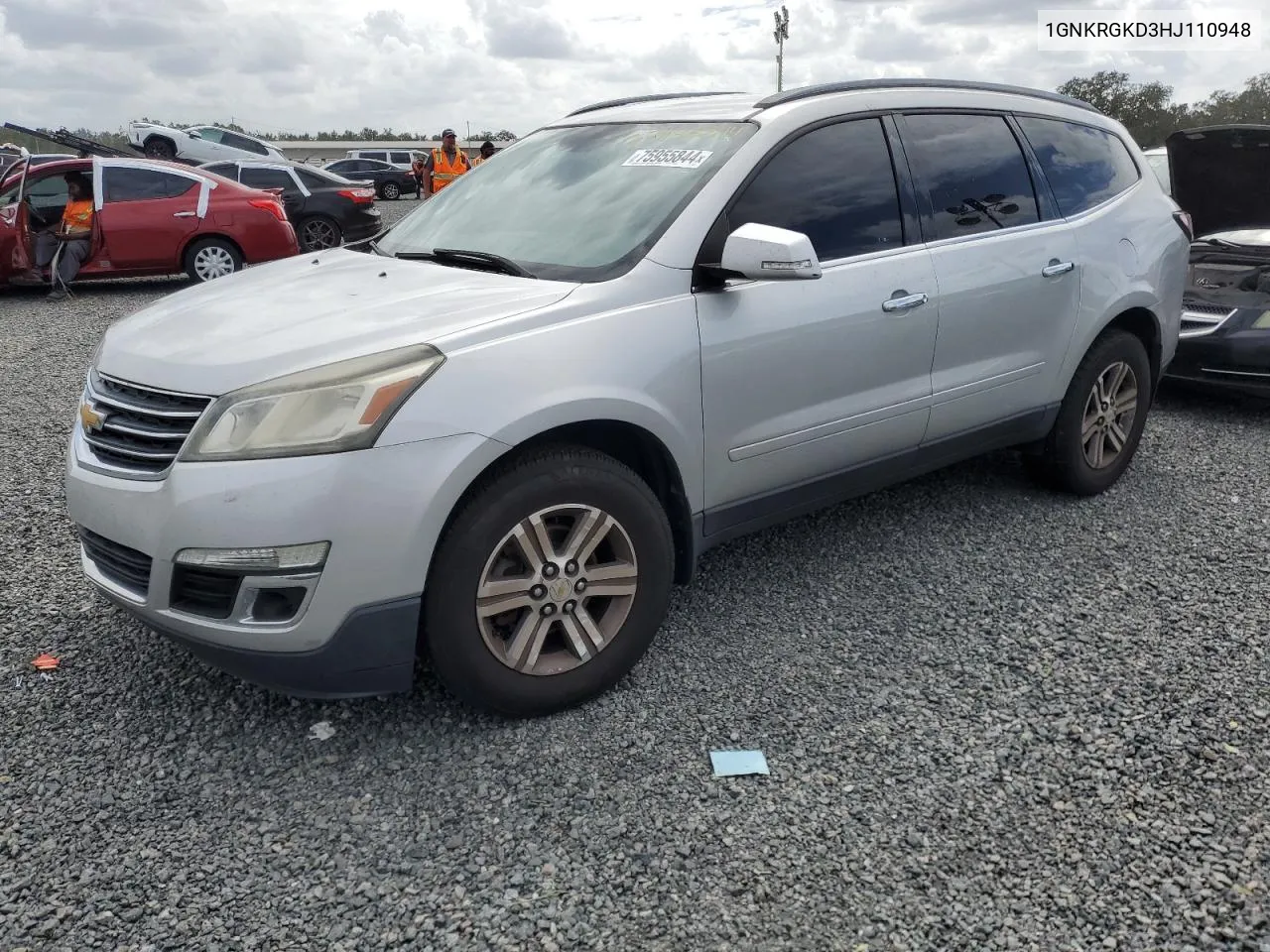 2017 Chevrolet Traverse Lt VIN: 1GNKRGKD3HJ110948 Lot: 75955844