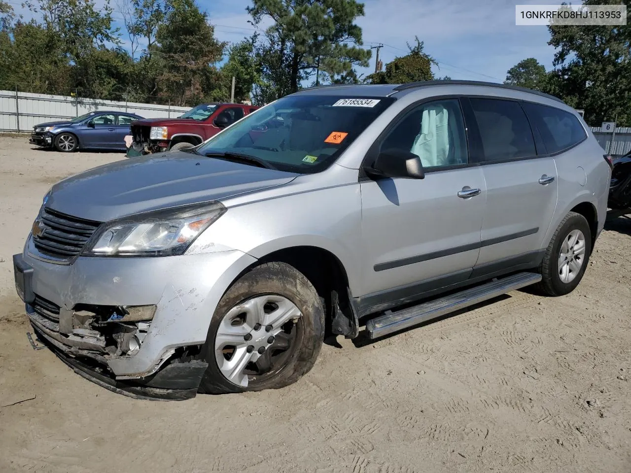 2017 Chevrolet Traverse Ls VIN: 1GNKRFKD8HJ113953 Lot: 76185534