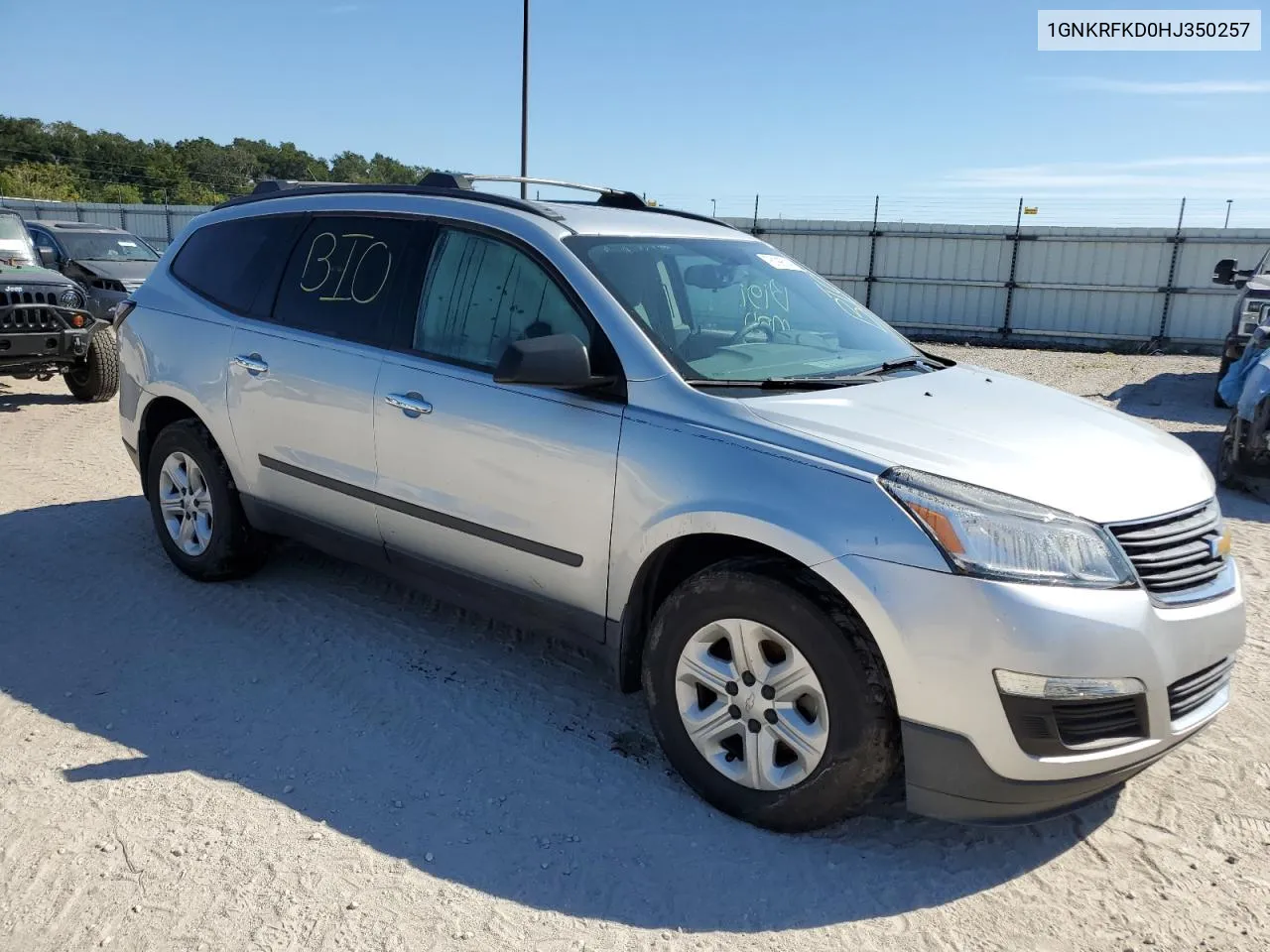 2017 Chevrolet Traverse Ls VIN: 1GNKRFKD0HJ350257 Lot: 76199514