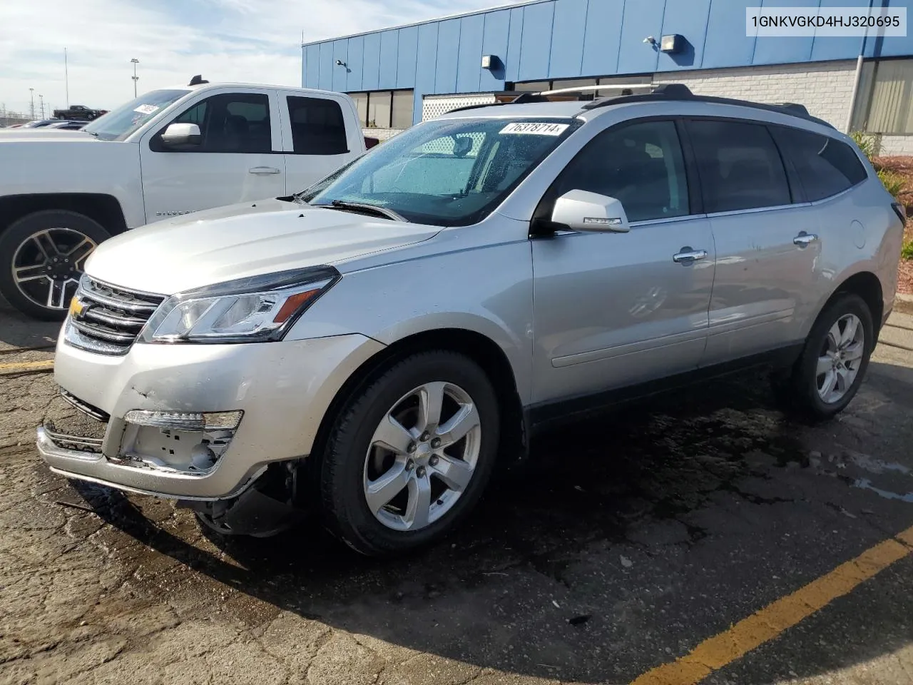 2017 Chevrolet Traverse Lt VIN: 1GNKVGKD4HJ320695 Lot: 76378714