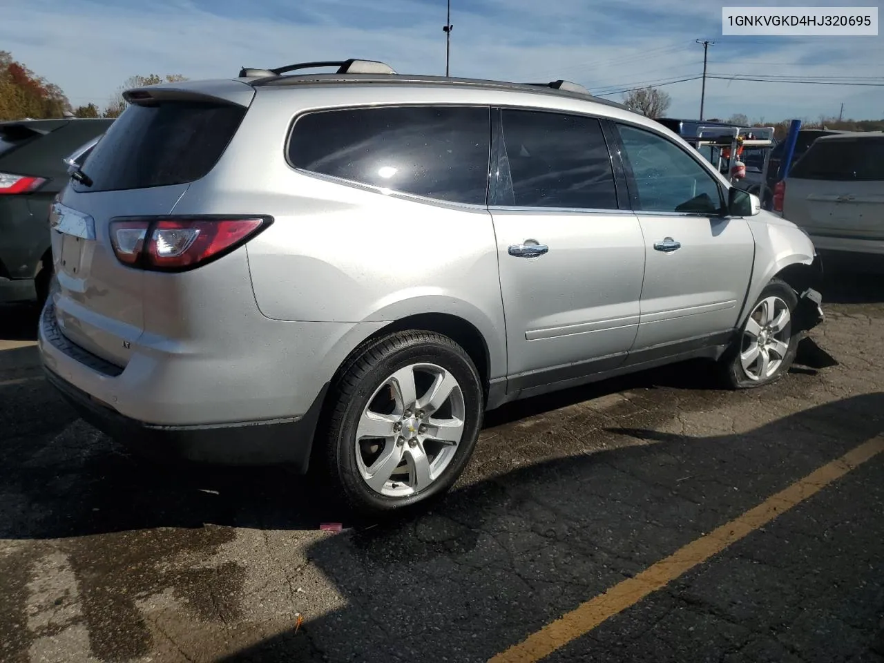 2017 Chevrolet Traverse Lt VIN: 1GNKVGKD4HJ320695 Lot: 76378714