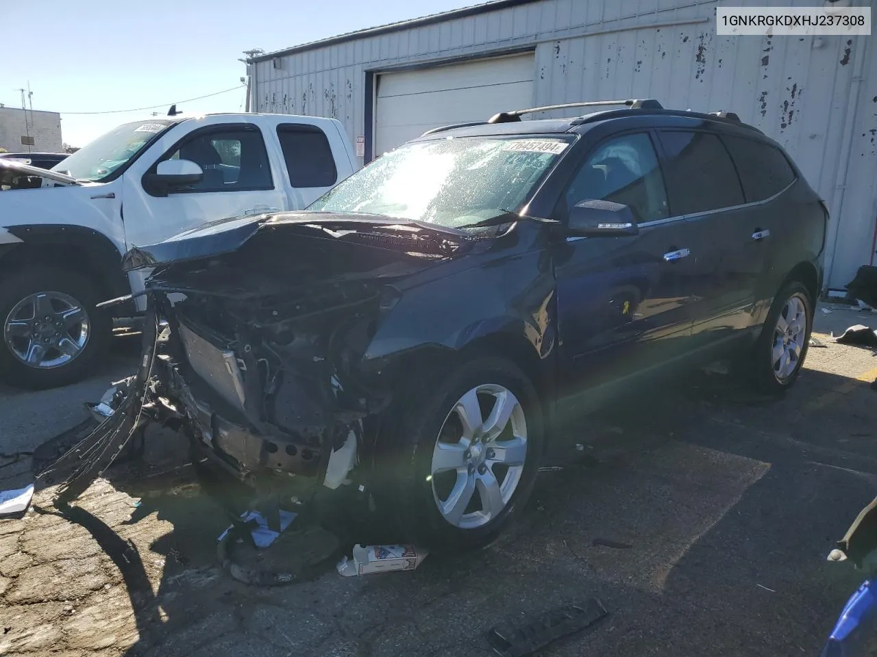 1GNKRGKDXHJ237308 2017 Chevrolet Traverse Lt