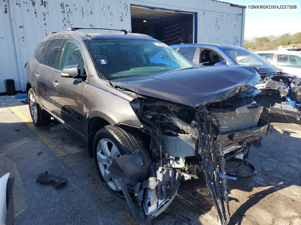 2017 Chevrolet Traverse Lt VIN: 1GNKRGKDXHJ237308 Lot: 76457494