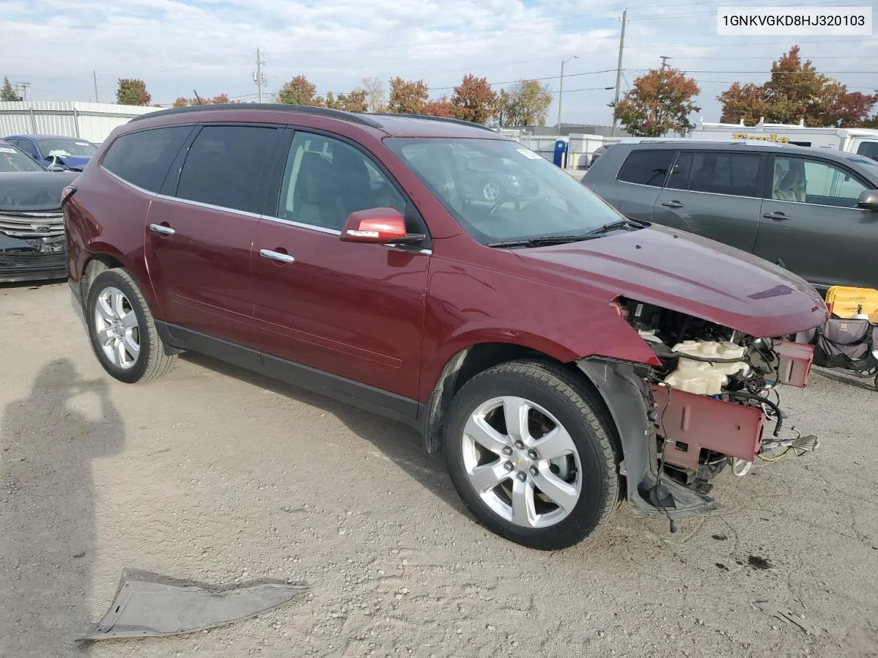 2017 Chevrolet Traverse Lt VIN: 1GNKVGKD8HJ320103 Lot: 76520484