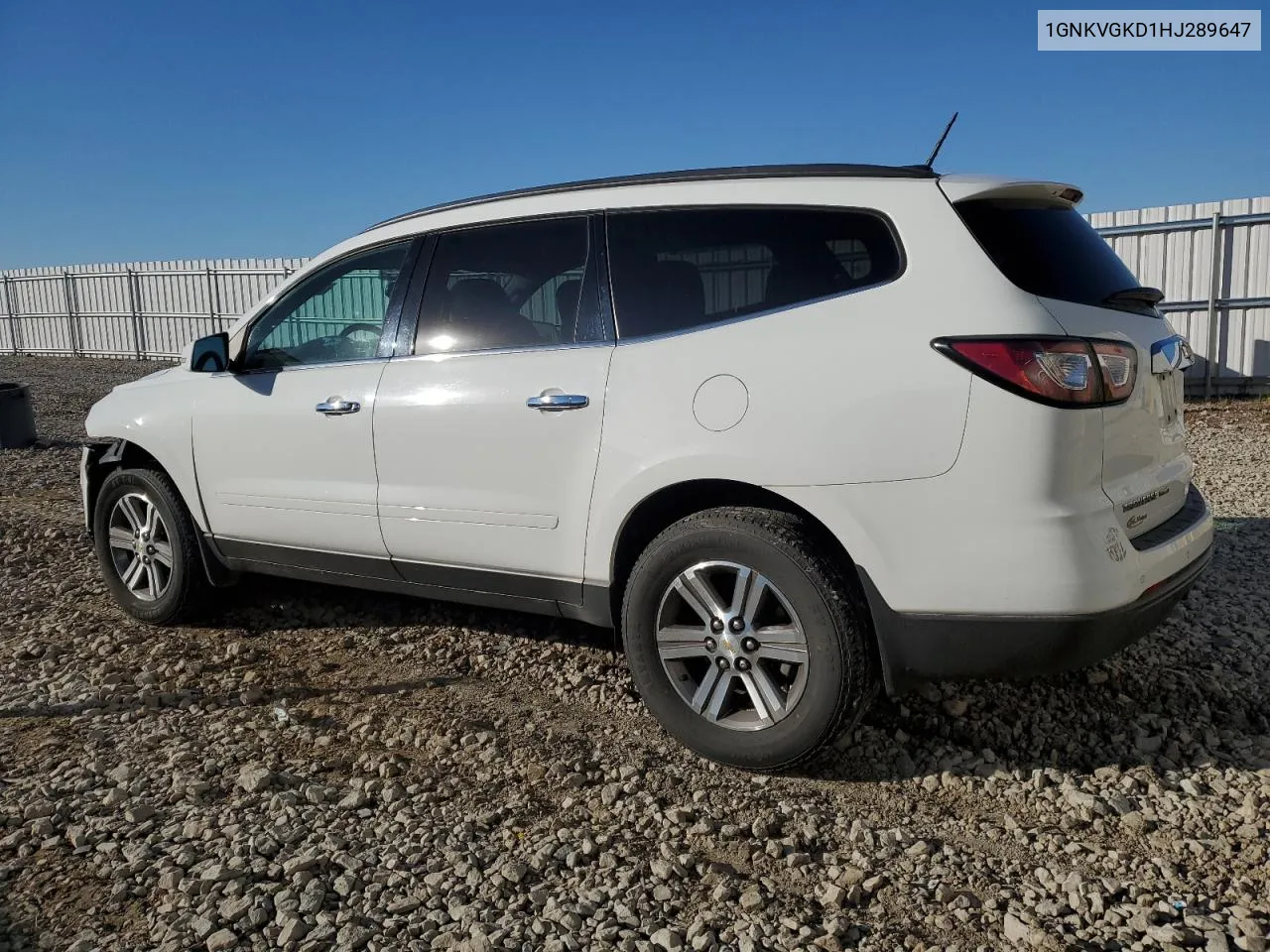 2017 Chevrolet Traverse Lt VIN: 1GNKVGKD1HJ289647 Lot: 76826484