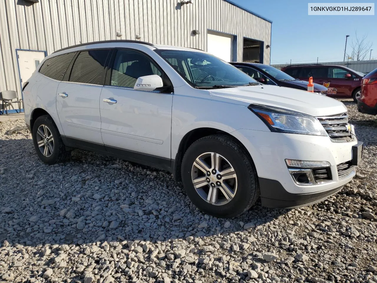 2017 Chevrolet Traverse Lt VIN: 1GNKVGKD1HJ289647 Lot: 76826484