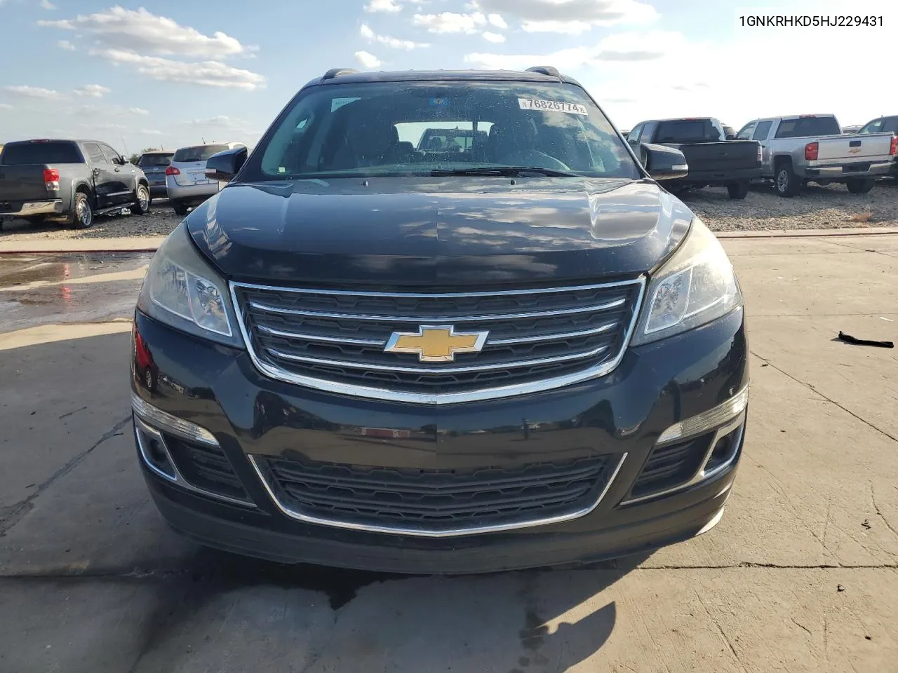 2017 Chevrolet Traverse Lt VIN: 1GNKRHKD5HJ229431 Lot: 76826774