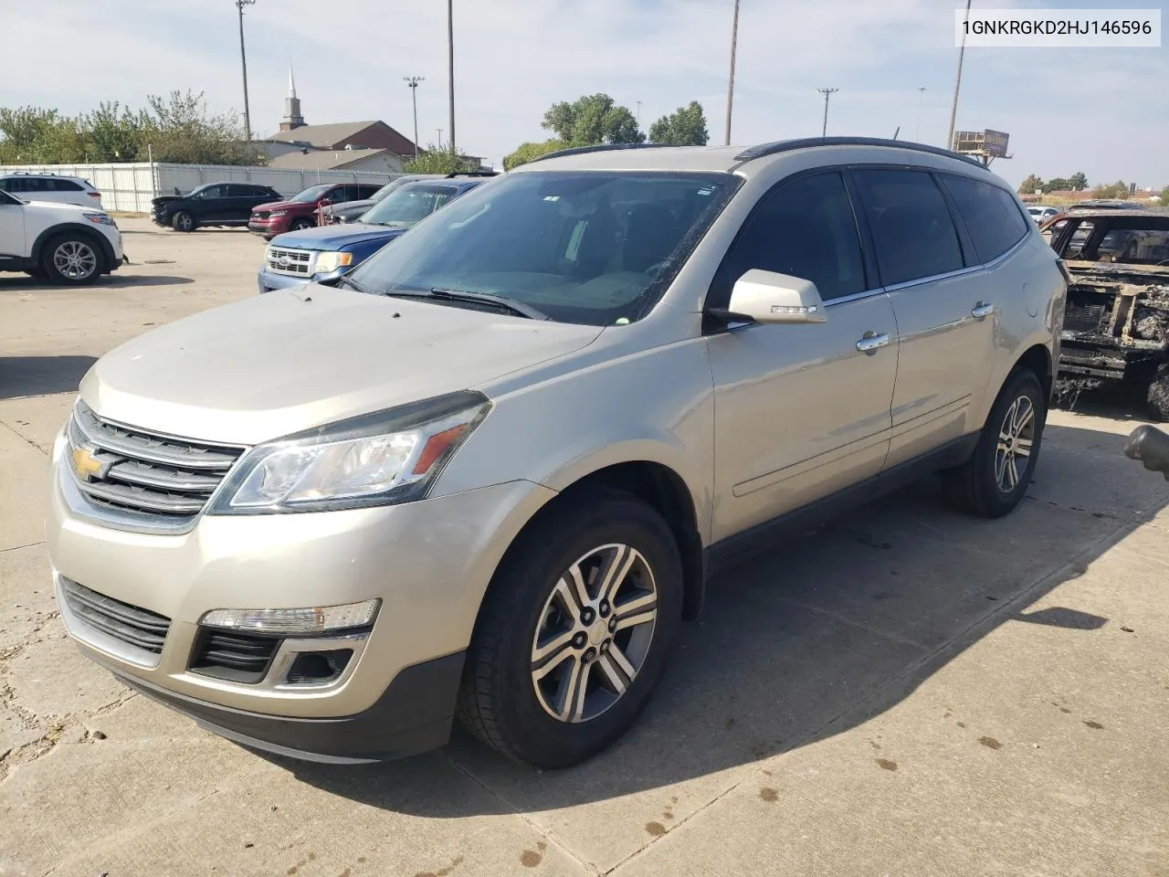 2017 Chevrolet Traverse Lt VIN: 1GNKRGKD2HJ146596 Lot: 76902284