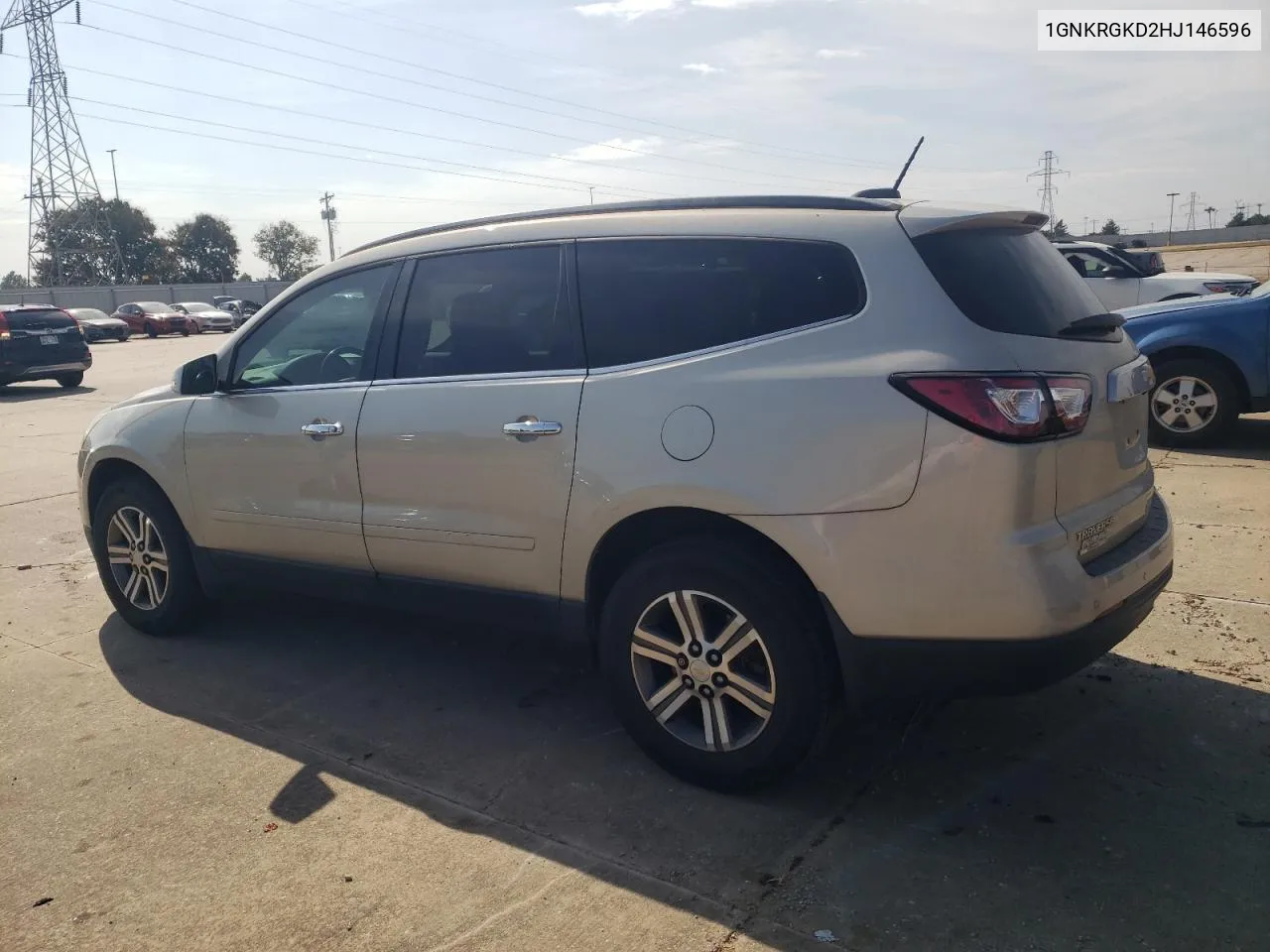 2017 Chevrolet Traverse Lt VIN: 1GNKRGKD2HJ146596 Lot: 76902284