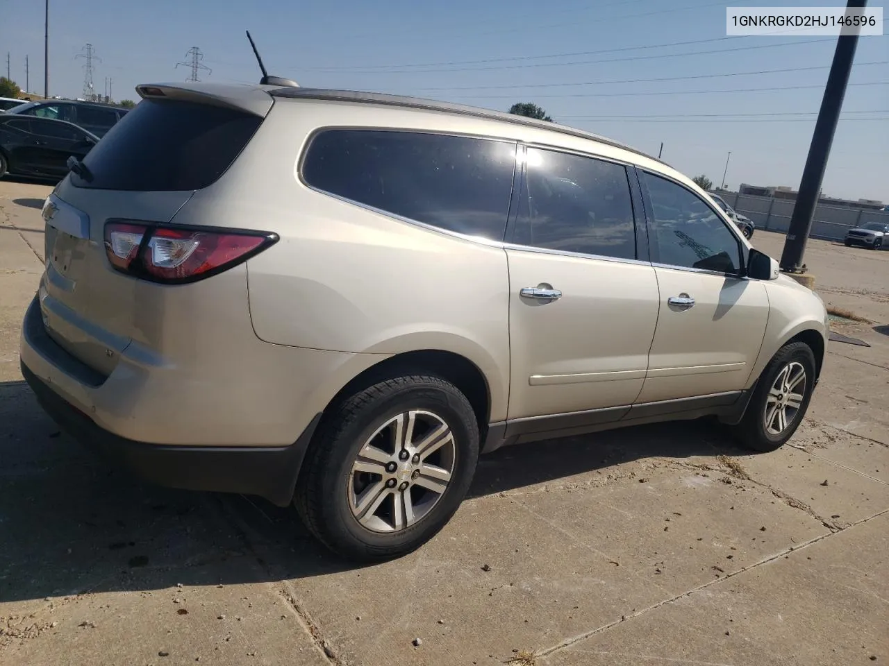 2017 Chevrolet Traverse Lt VIN: 1GNKRGKD2HJ146596 Lot: 76902284