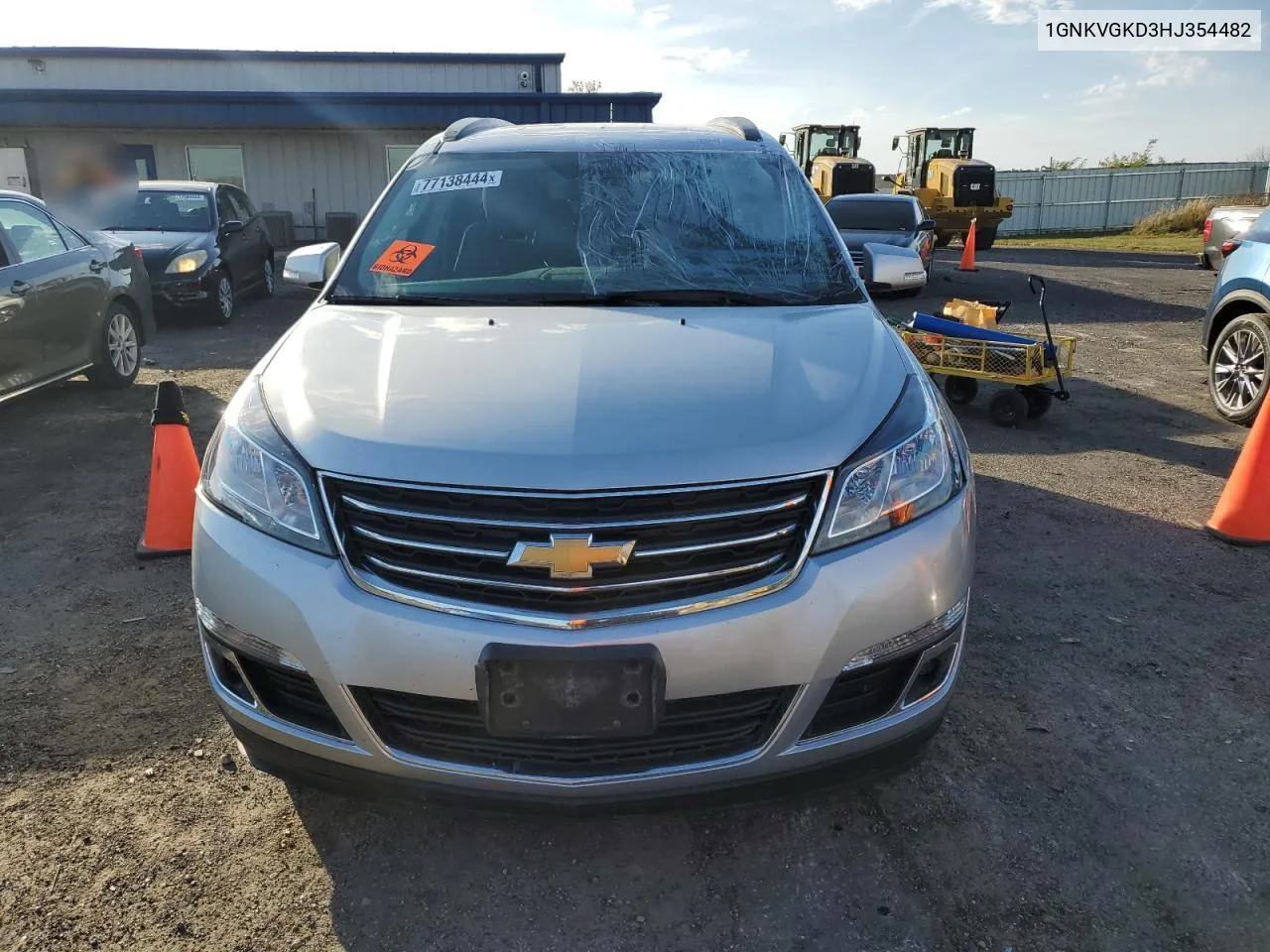 2017 Chevrolet Traverse Lt VIN: 1GNKVGKD3HJ354482 Lot: 77138444