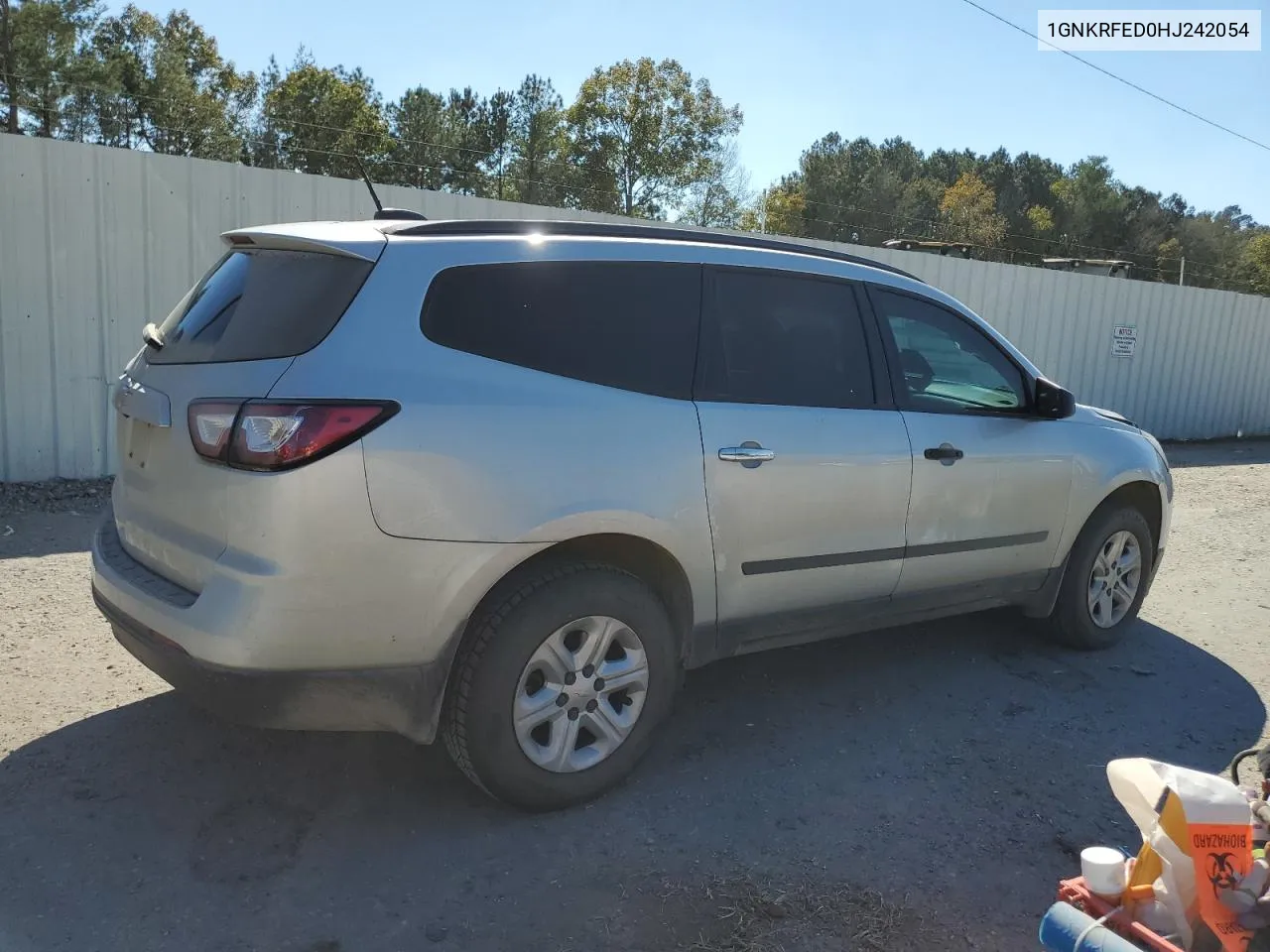 2017 Chevrolet Traverse Ls VIN: 1GNKRFED0HJ242054 Lot: 77195924