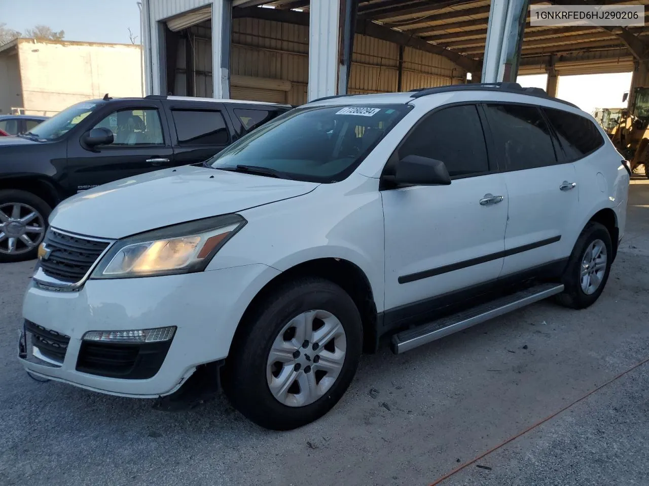 2017 Chevrolet Traverse Ls VIN: 1GNKRFED6HJ290206 Lot: 77280294