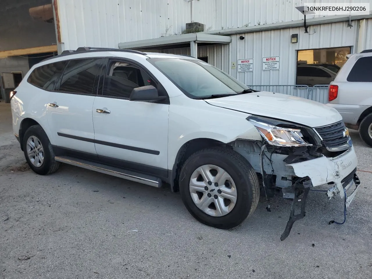 2017 Chevrolet Traverse Ls VIN: 1GNKRFED6HJ290206 Lot: 77280294