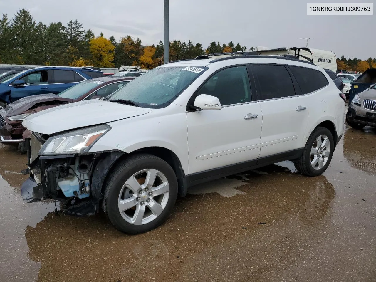 2017 Chevrolet Traverse Lt VIN: 1GNKRGKD0HJ309763 Lot: 77741874