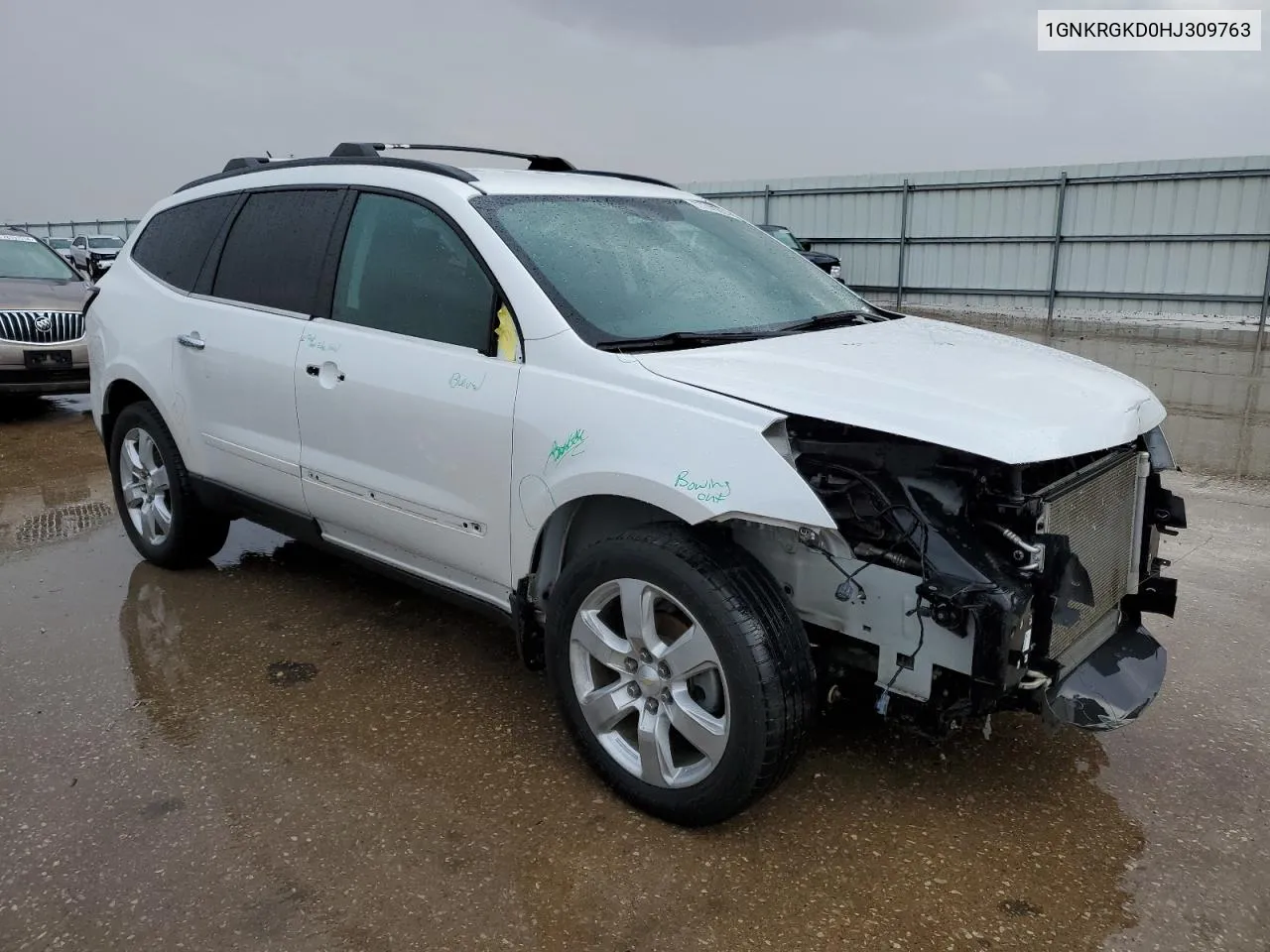 2017 Chevrolet Traverse Lt VIN: 1GNKRGKD0HJ309763 Lot: 77741874