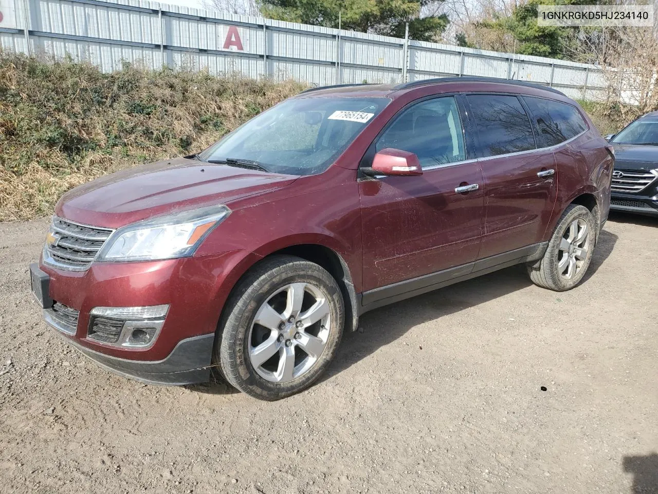 2017 Chevrolet Traverse Lt VIN: 1GNKRGKD5HJ234140 Lot: 77965154