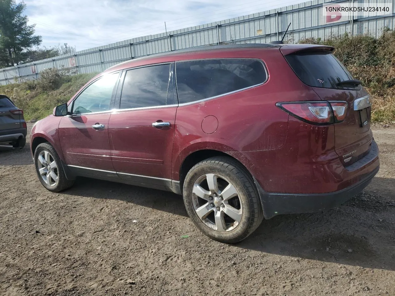 2017 Chevrolet Traverse Lt VIN: 1GNKRGKD5HJ234140 Lot: 77965154